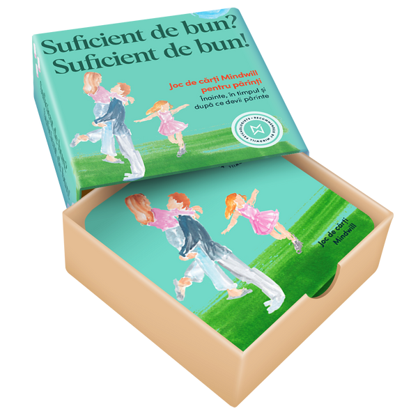 Joc de cărți Mindwill pentru părinți cu 160 de întrebări: Suficient de bun? Suficient de bun!