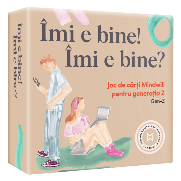 Joc de cărți Mindwill pentru generația Z cu 160 de întrebări și 16 exerciții: Îmi e bine! Îmi e bine?