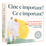 Joc de cărți Mindwill pentru vârsta de mijloc cu 132 de întrebări și 12 exerciții: Cine e important? Ce e important?
