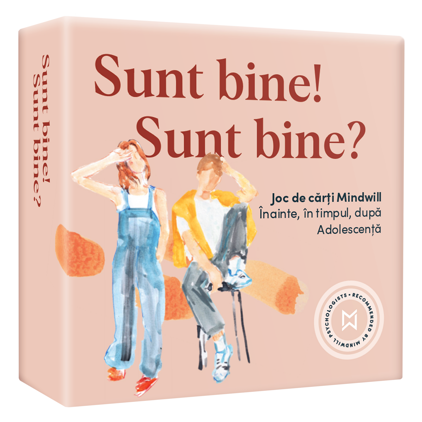 Joc de cărți Mindwill pentru adolescenți cu 160 de întrebări: Sunt bine! Sunt bine?