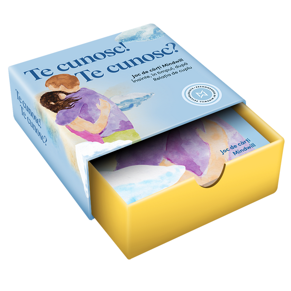 Joc de cărți Mindwill pentru cupluri cu 160 de întrebări: Te cunosc! Te cunosc?